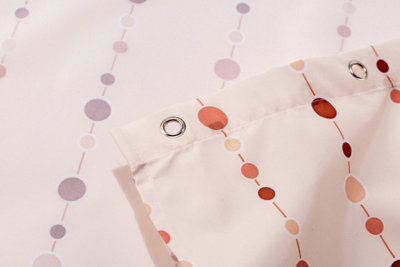 Croydex Dotty Textile Shower Curtain - 3