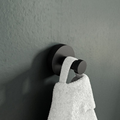 Croydex Epsom Black Flexi-Fix™ - Robe Hook