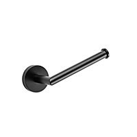 Croydex Epsom Black Flexi-Fix™ - Toilet Roll Holder