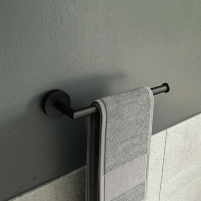 Croydex Epsom Black Flexi-Fix™ - Towel Bar