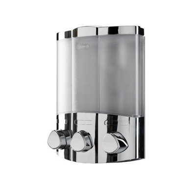 Croydex Euro Dispenser Trio Chrome