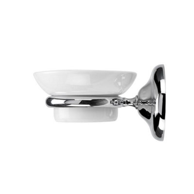Croydex Grosvenor Flexi-Fix™ Chrome Soap Dish and Holder - 3