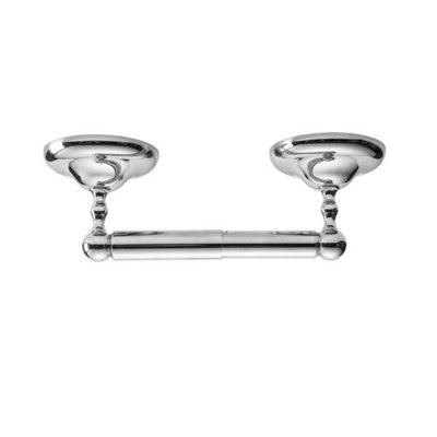 Croydex Grosvenor Flexi-Fix Chrome Spindle Toilet Roll Holder