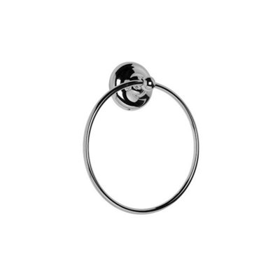 Croydex Grosvenor Flexi-Fix Chrome Towel Ring