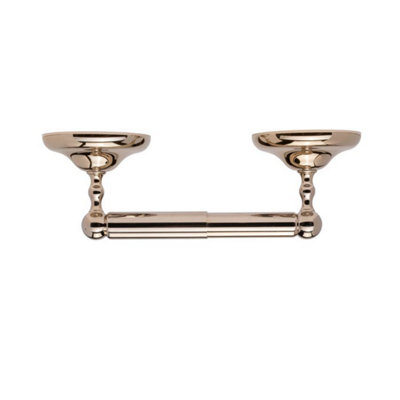 Croydex Grosvenor Flexi-Fix Gold Spindle Toilet Roll Holder