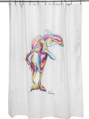 Croydex Hannah McWave Shower Curtain-Steven Brown