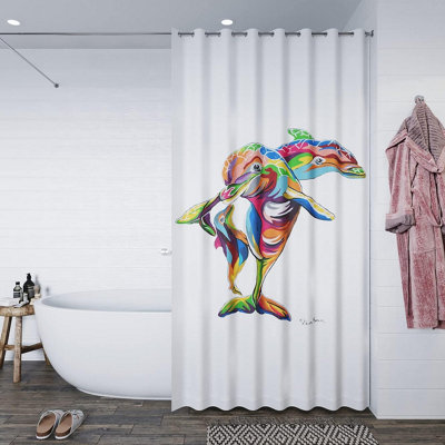 Croydex Hannah McWave Shower Curtain-Steven Brown