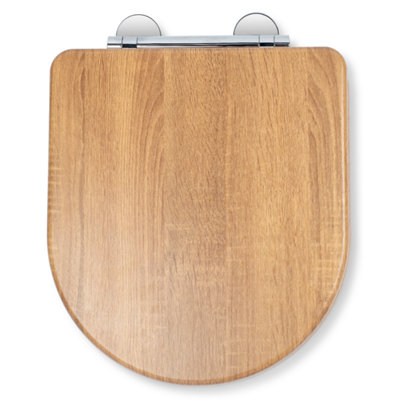 Croydex Levico Flexi Fix Wood Toilet Seat