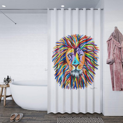 Croydex Lewis McZoo Shower Curtain-Steven Brown - 3