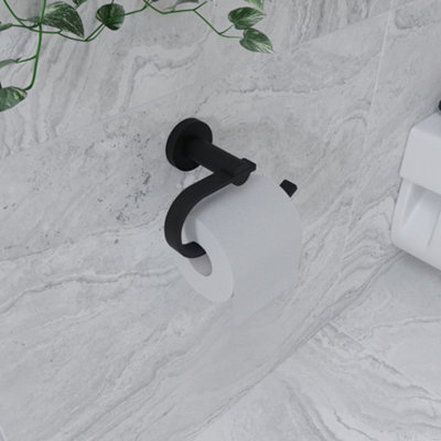 Croydex Metra Toilet Roll Holder Black