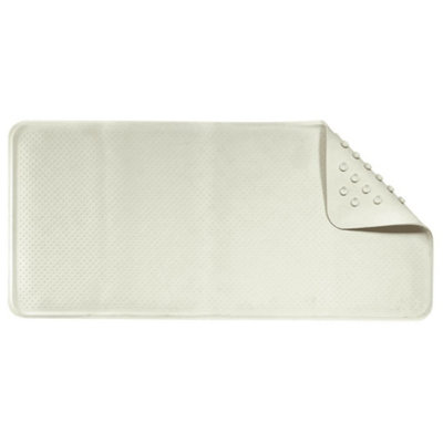 Croydex Rubagrip Latex Rubber Bath Mat White (34 x 74cm)
