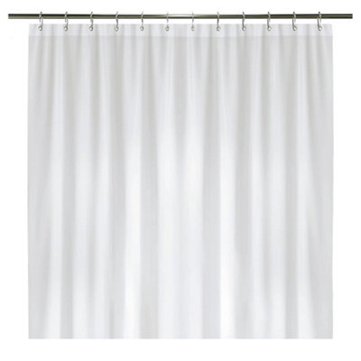 Croydex Textile Shower Curtain Ivory (One Size) Price Comparisons | Compare The Build