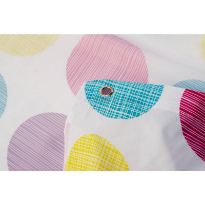 Croydex Textured Dots Shower Curtain - 3