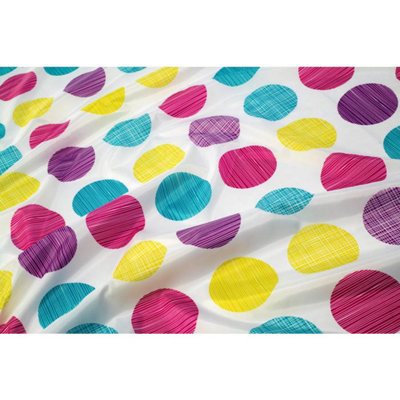 Croydex Textured Dots Shower Curtain - 4