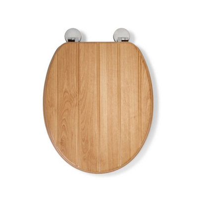 Croydex Tramonti Flexi-Fix Wood Toilet Seat