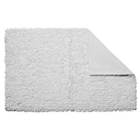Croydex White Cotton Bathroom Mat
