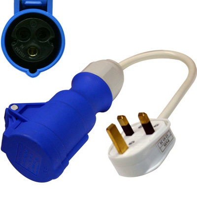 Crusader J220 13A to 16A Mains Hook-Up Adapter for Caravans