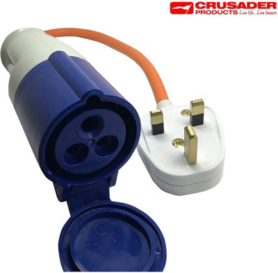 Crusader J220 13A to 16A Mains Hook-Up Adapter for Caravans