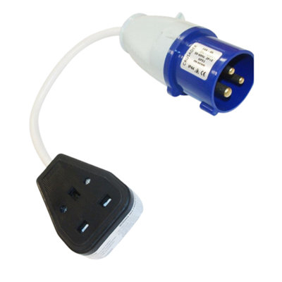 Crusader J240 16A to 13A Mains Hook-Up Adapter for Caravans