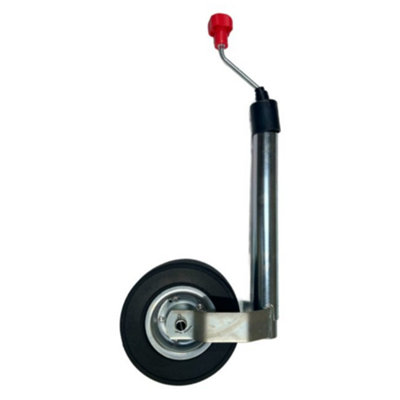 Crusader Jumbo Jockey Wheel 48mm Large Metal Wheel Solid Tyre