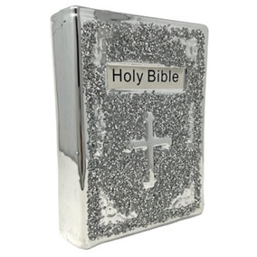 Crushed Crystal Holy Bible Book Handicraft