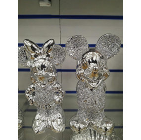 Crushed Diamond Set of 2 Mini Micky Mouse Sparkle