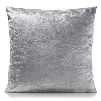 Silver crushed velvet on sale cushions