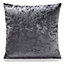 Crushed Velvet Luxury Cushion 45cm x 45cm Charcoal