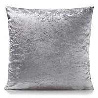 Crushed Velvet Luxury Cushion 45cm x 45cm Silver