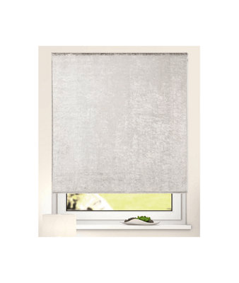 Crushed Velvet Roller Blinds 165cm Drop x Width  125cm Champagne