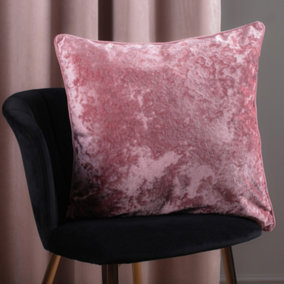 Crushed Velvet Textured Velvet Filled Cushion