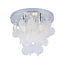 Crystal Bathroom Ceiling Light 3xG9 Cap Type Modern Water Resistant (IP44) Circular Crystals
