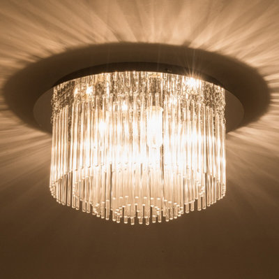 Crystal bathroom deals ceiling light