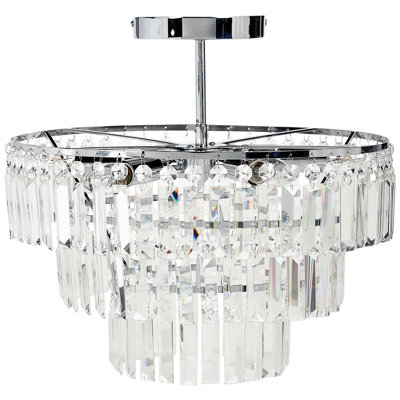 Crystal Chandelier Silver AMENEIRO