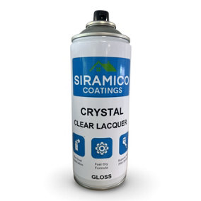 Crystal Clear Lacquer - 400ml - Gloss Finish - Multi-Surface Lacquer Spray