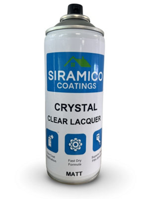 Crystal Clear Lacquer - 400ml - Matt Finish - Multi-Surface Lacquer Spray