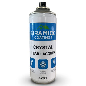 Crystal Clear Lacquer - 400ml - Satin Finish - Multi-Surface Lacquer Spray