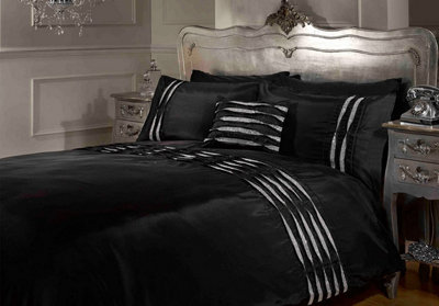 Crystal Diamante Duvet Cover Bedding Set