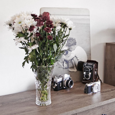 Crystal Glass Short Flower Vase - 4