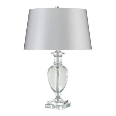 Brushed nickel lamp deals finial