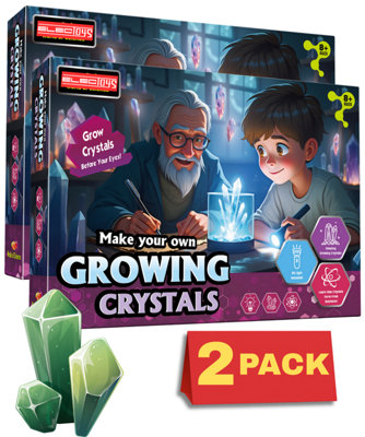 Crystal Growing Experiment Kit with UV Light STEM Set
