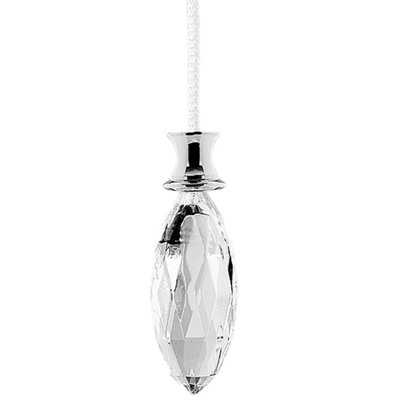 Crystal Light Pull Easy to Install Stylish Facetted Clear Glass Bathroom Light Switch or Blind Pull