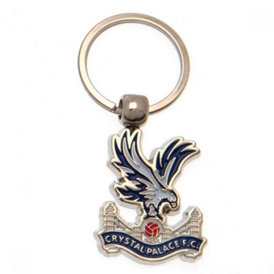 Crystal Palace FC Crest Enamel Keyring Blue/Red (One Size)