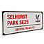 Crystal Palace FC Selhurst Park SE25 Plaque White/Red (One Size)