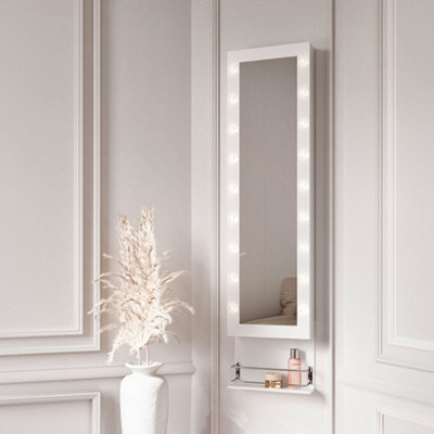 Over the door mirror deals with jewelry storage