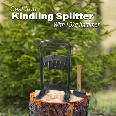 Crytec Cast Iron Heavy Duty Kindling Splitter With Hammer