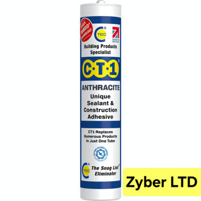 CT1 ANTHRACITE TRIBRID Multi-Purpose Sealant & Adhesive -Anti Mould ...