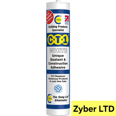 CT1 WHITE TRIBRID Multi-Purpose Sealant & Adhesive -Anti Mould ...