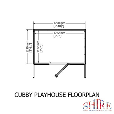 Cubby Playhouse Children's Wendy House - 6