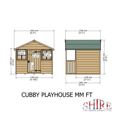 Cubby Playhouse Children's Wendy House - 7